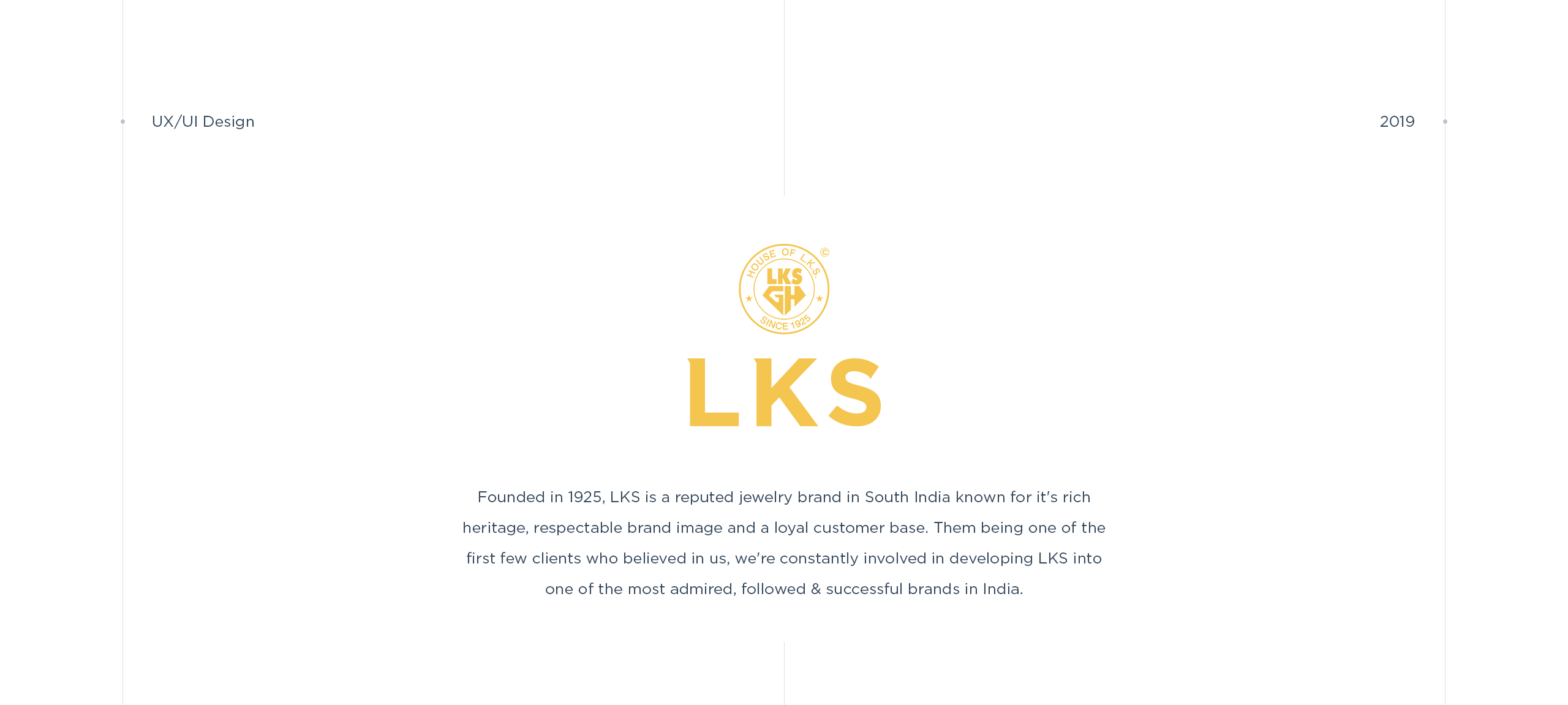 LKS Gold House - Website - with One&Only - Syed Shahab User Interface & User Experience