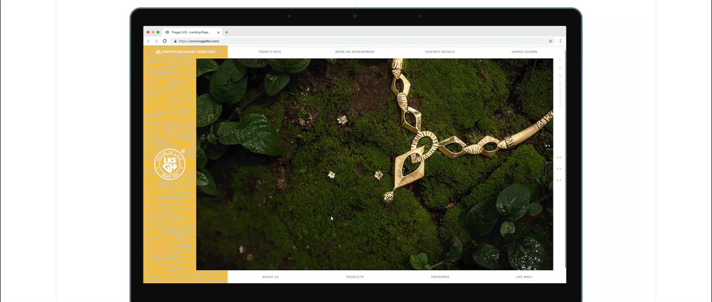 LKS Gold House - Website - with One&Only - Syed Shahab User Interface & User Experience